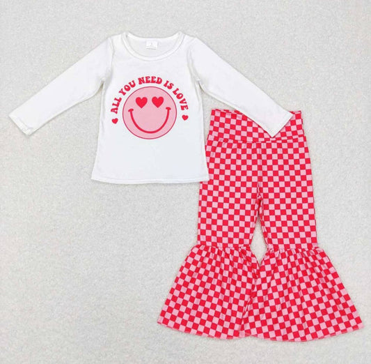 Retro Smiley Face Valentine Ruffle Set